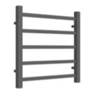 Reina 500mm x 500mm 693BTU Anthracite Flat Designer Towel Radiator