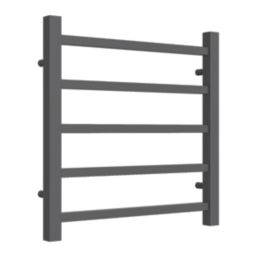 Reina 500mm x 500mm 693BTU Anthracite Flat Designer Towel Radiator