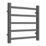 Reina 500mm x 500mm 693BTU Anthracite Flat Designer Towel Radiator