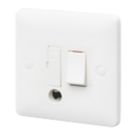 MK Base 13A Switched Fused Spur & Flex Outlet  White