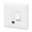 MK Base 13A Switched Fused Spur & Flex Outlet  White