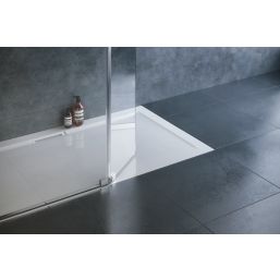 Mira Flight Level Rectangular Shower Tray White 1600mm x 900mm x 25mm