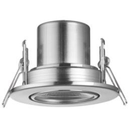 LAP Cosmoseco Tilt  Fire Rated LED Contractor Downlights Satin Nickel 5.8W 450lm 10 Pack