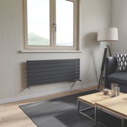 Ximax Oceanus 445mm x 1200mm 2010BTU Anthracite Horizontal Designer Radiator