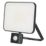 Brackenheath iSpot Frameless II Indoor & Outdoor LED Floodlight With PIR Sensor Black 50W 5500lm