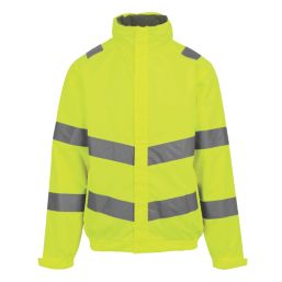 Regatta Hi Vis Dover Jacket Hi Vis Jacket Yellow 4X Large 53 Chest Screwfix