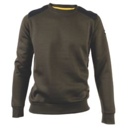 CAT Essentials Crewneck Sweatshirt Army Moss 2X Large 50-52" Chest