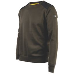 CAT Essentials Crewneck Sweatshirt Army Moss 2X Large 50-52" Chest