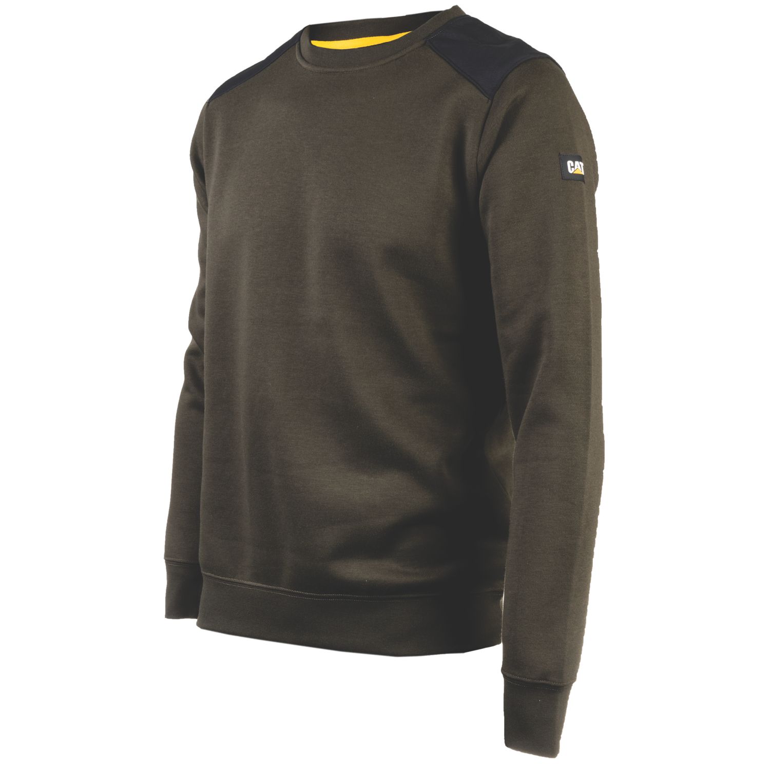 CAT Essentials Crewneck Sweatshirt Army Moss 2X Large 50-52" Chest (265VF)