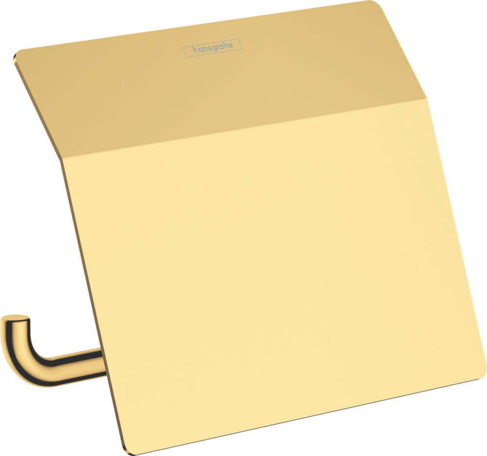 Hansgrohe AddStoris Toilet Roll Holder with Cover Polished Gold Optic