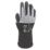 Wonder Grip WG-555 Duo  Gloves Black/White Large