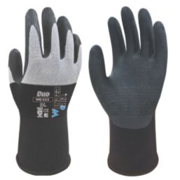 Wonder Grip WG-555 Duo  Gloves Black/White Large