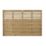 Forest Kyoto  Slatted Top Fence Panels Natural Timber 6' x 4' Pack of 8