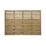 Forest Kyoto  Slatted Top Fence Panels Natural Timber 6' x 4' Pack of 8