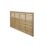 Forest Kyoto  Slatted Top Fence Panels Natural Timber 6' x 4' Pack of 8