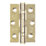 Smith & Locke  Electro Brass Grade 7 Fire Rated Ball Bearing Hinges 76mm x 51mm 2 Pack