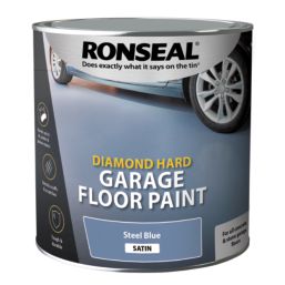 Ronseal 2.5Ltr Steel Blue Satin Heavy Duty Garage Floor Paint
