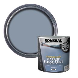 Ronseal 2.5Ltr Steel Blue Satin Heavy Duty Garage Floor Paint