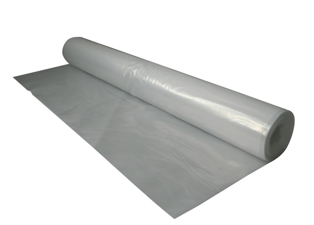 Capital Valley Plastics Ltd Plastic Sheeting Clear 1000ga 15m x 4m -  Screwfix