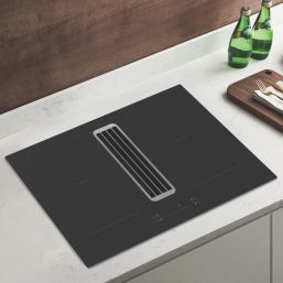 Cooke & Lewis  Induction Flexi Vented Hob Black 770mm