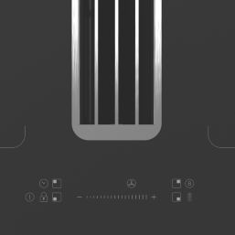 Cooke & Lewis  Induction Flexi Vented Hob Black 770mm