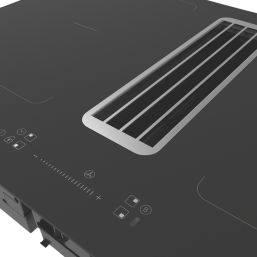 Cooke & Lewis  Induction Flexi Vented Hob Black 770mm