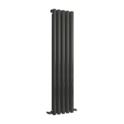 Towelrads Oxshott 1800mm x 375mm 4748BTU Black Vertical Designer Radiator