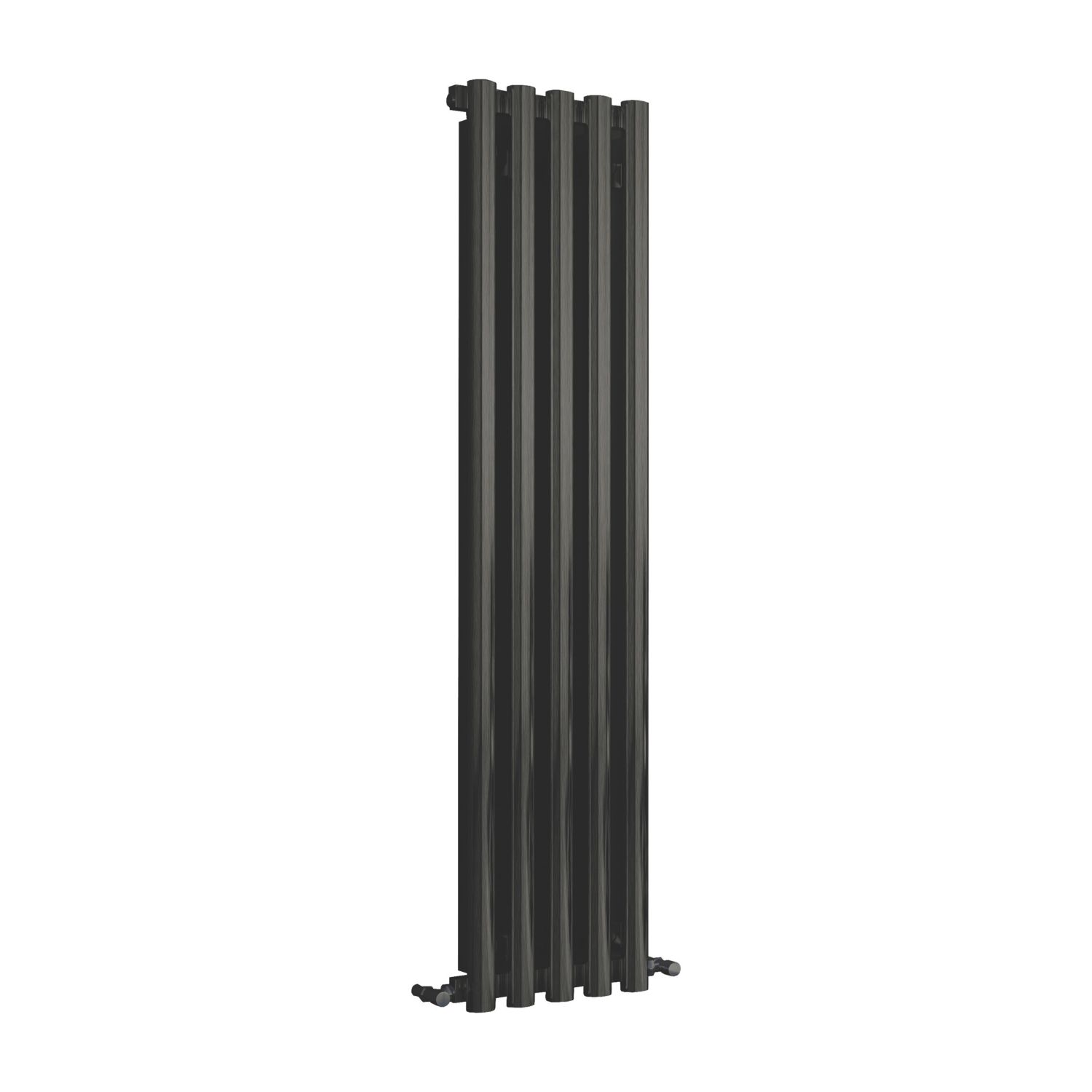Towelrads Oxshott 1800mm x 375mm 4748BTU Black Vertical Designer Radiator (266CG)