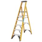Zarges Fibreglass 2.01m 6 Step Platform Step Ladder