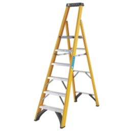 Zarges Fibreglass 2.01m 6 Step Platform Step Ladder