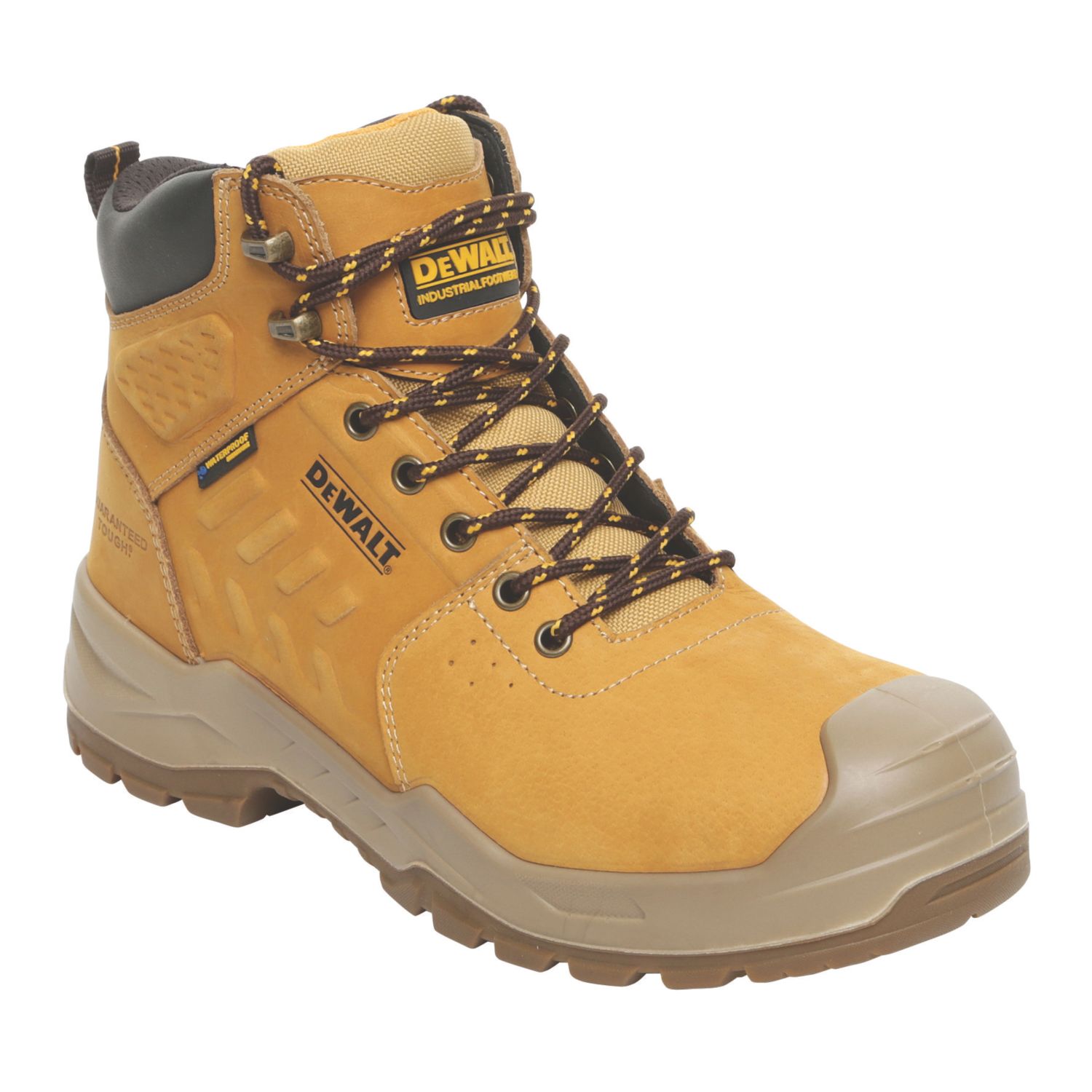 DEWALT Size 10 Honey Waterproof Steel Toe Cap Safety Boots (266CX)
