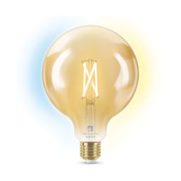 4lite WiZ E27 G125 LED Filament Light Bulb 7W 640lm
