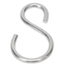 Essentials S-Hooks Stainless Steel 75 x 5mm 2 Pack