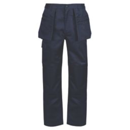 Regatta Pro Cargo Holster Work Trousers Navy 32" W 29" L