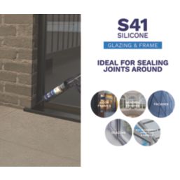 Bostik  Window & Door Frame Silicone Sealant Clear 310ml