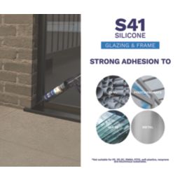 Bostik  Window & Door Frame Silicone Sealant Clear 310ml