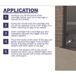 Bostik  Window & Door Frame Silicone Sealant Clear 310ml