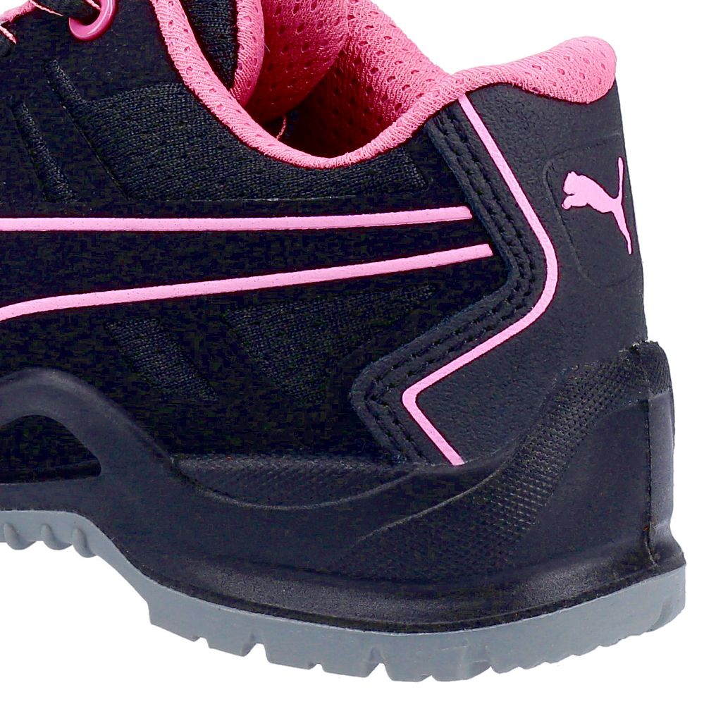 Puma Fuse Tech Size 7 Womens Black Steel Toe Cap Safety Trainers