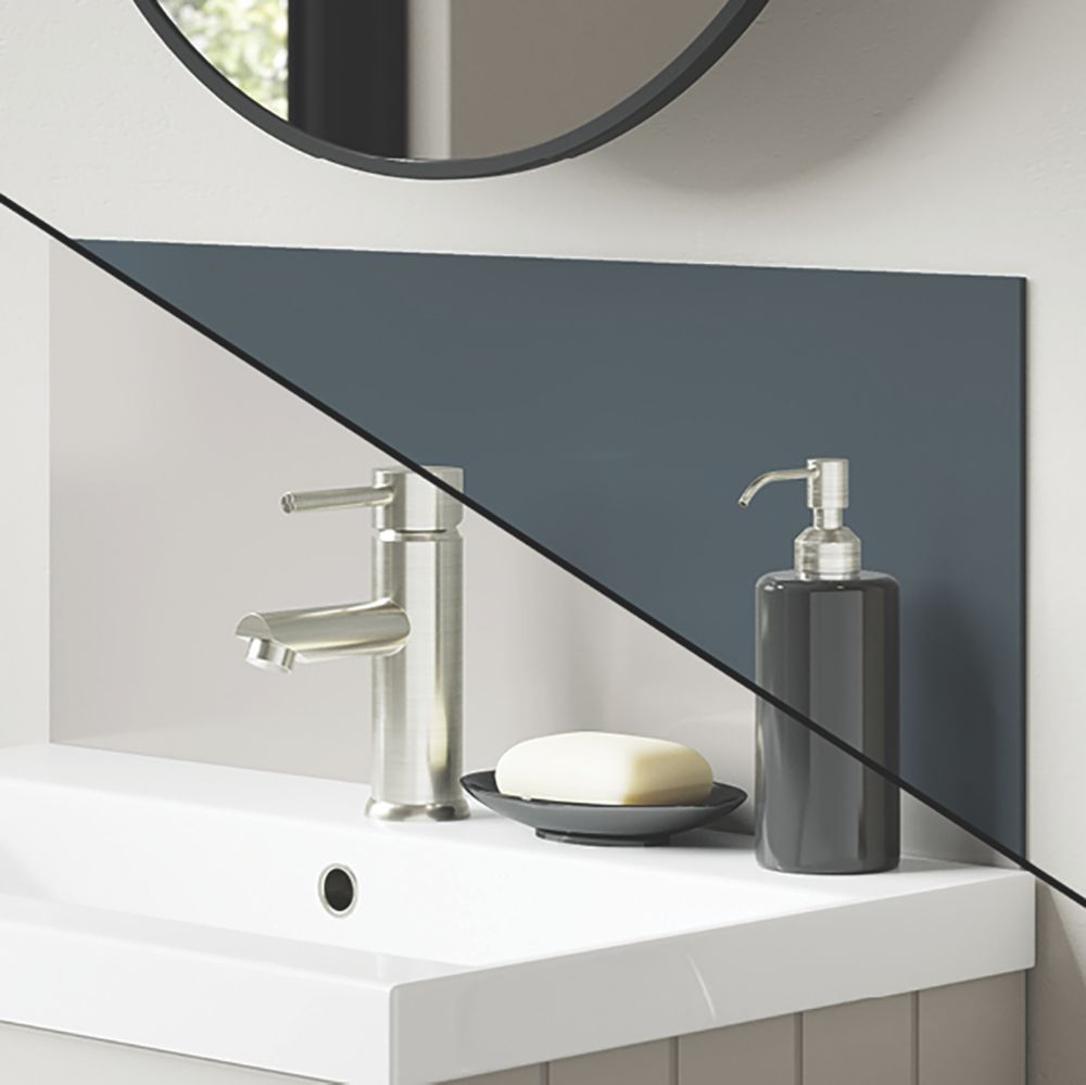 Splashwall Malibu / Storm Vanity Splashback Gloss Beige / Blue 600mm x 250mm x 4mm