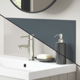 Splashwall Malibu / Storm Vanity Splashback Gloss Beige/Blue 250mm x 600mm x 4mm