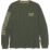 CAT Trademark Banner Long Sleeve T-Shirt Green 2X Large 47-49" Chest