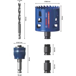 Bosch Expert Multi-Material Carbide Holesaw Starter Kit 68mm