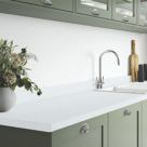 Wilsonart Blanc Chamonix Upstand 3000mm x 70mm x 12mm