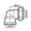 Flomasta  Brass Compression Adapting 90° Female Elbow 22mm x 3/4"