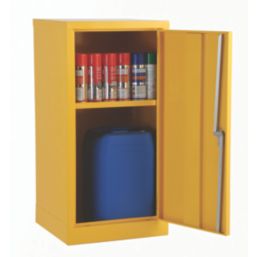 Barton  Hazardous Substance Cabinet Yellow 457mm x 457mm x 915mm