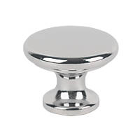 Traditional Classic Disc Knobs Polished Chrome 30mm 2 Pack