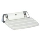 Mira Wall Mounted Shower Seat White/Chrome