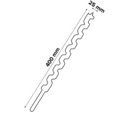 Erbauer  Hex Shank  Auger Wood Drill Bit 25mm x 400mm