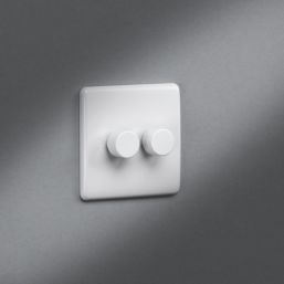 Knightsbridge  2-Gang 2-Way LED Dimmer  White
