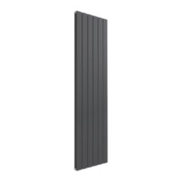 Reina Flat Double 1600mm x 440mm 3522BTU Anthracite Vertical Designer Radiator